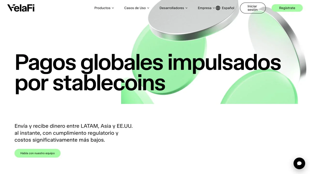 VelaFi website